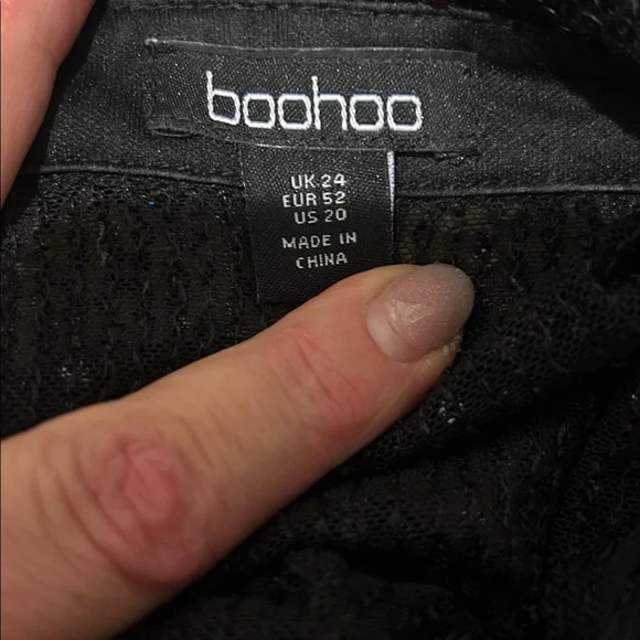 Boohoo Glittering Black Sequin Shirt - Picture 2 of 4